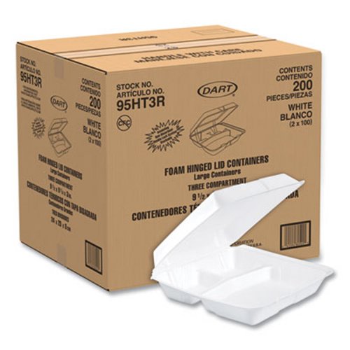 Dart Foam Clamshell Takeout Containers