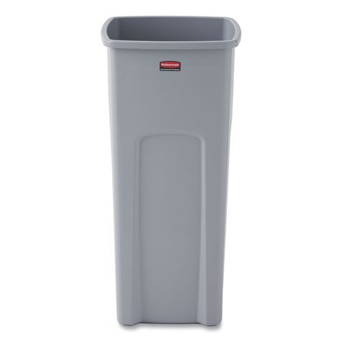 Rubbermaid Commercial Untouchable Square Container, 23gal, Gray