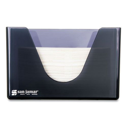 San Jamar C-Fold Towel Dispenser, 11.5 x 6 x 11.5, Black/Pearl