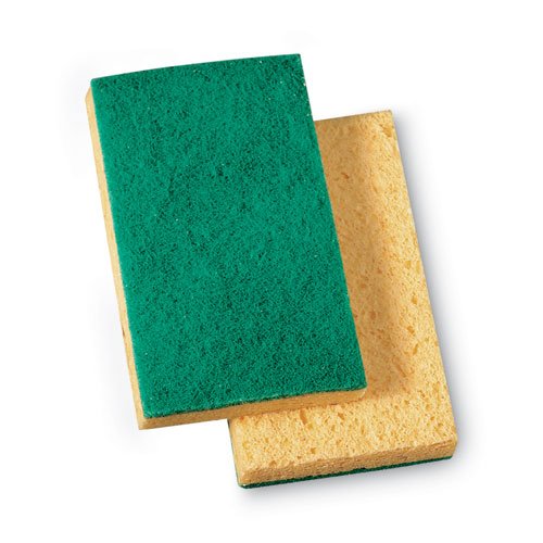 74 Green/Yellow Med-Duty Cellulose scouring sponge