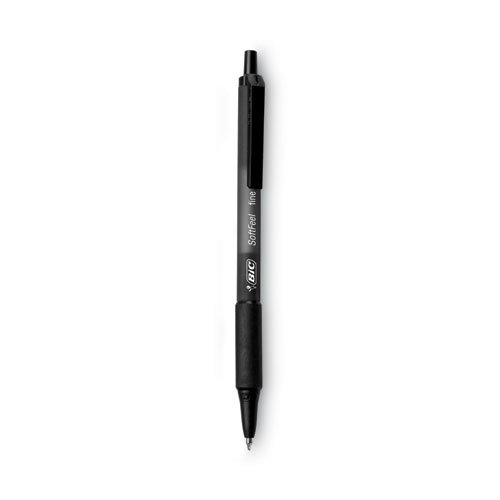 BIC® Soft Feel Ballpoint Retractable Pen BICSCSM361BK