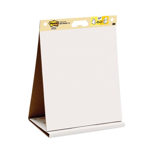 Post-it Easel Pads Super Sticky 563-DE Dry Erase Tabletop Easel Unruled Pad, 20 x 23, White, 20 Sheets