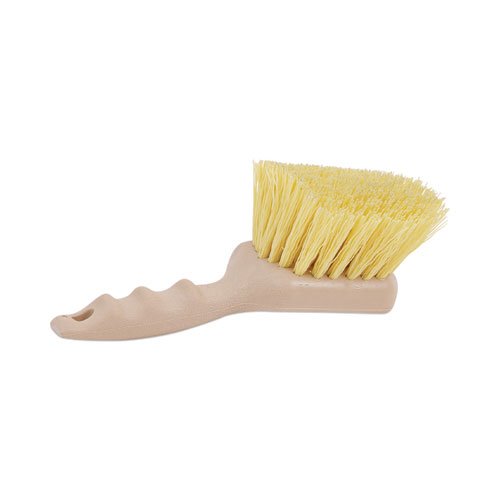 Boardwalk BWK4308 Polypropylene Bristle Utility Brush 8-1/2 Tan Handle