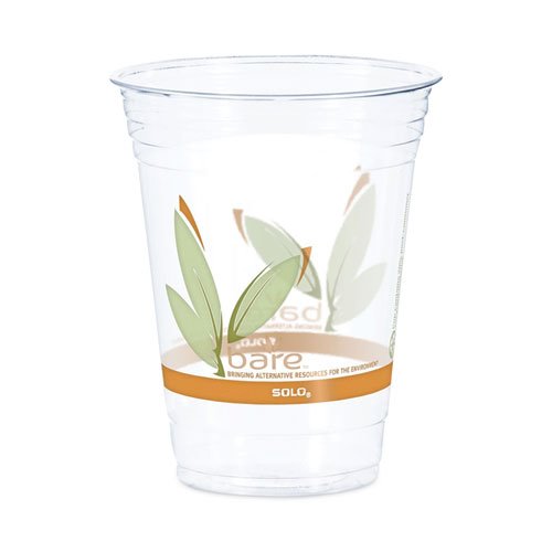 Solo Plastic Cups, Clear, 18 Ounce