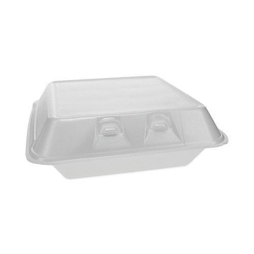 Dart Carryout Food Container Foam Hinged 1-Comp 9 1/2 x 9 1/4 x 3 200/Carton