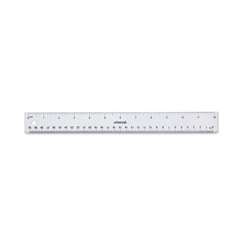 Supplies 4 Plastic Rulers, Bulk Shatterproof 12 Inch Ruler For School,  Home, Or Office, Clear Plastic Rulers, 4assorted Colors