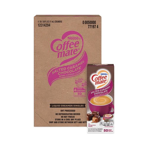 Coffee Mate Liquid Coffee Creamer, Salted Caramel Chocolate, 0.38