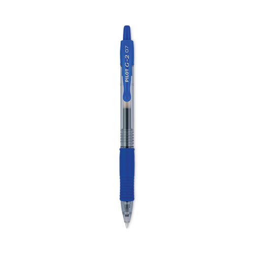 Pilot G2 07 Rollerball Pen 0.7mm Retractable Box of 20 Assorted Black Blue
