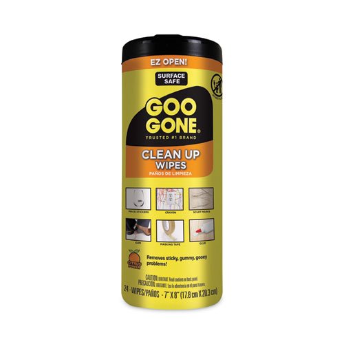 Goo Gone Clean-Up Wipes, Citrus Scent, 4 Canisters WMN2000