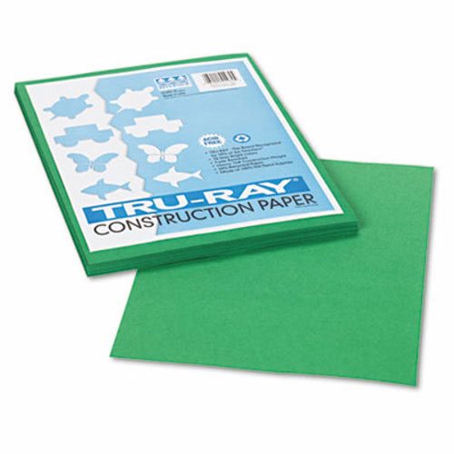 Riverside Tru-Ray Fade Resistant Art Paper, Green, 9 x 12 - 50 sheets
