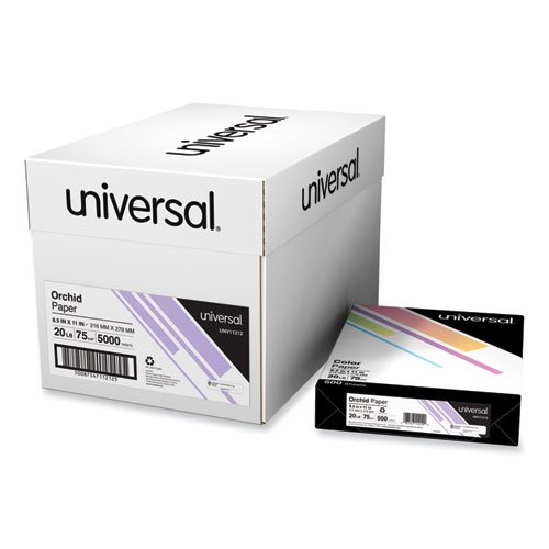 Universal® Colored Paper, 20lb, 8-1/2 x 11, Orchid, 500
