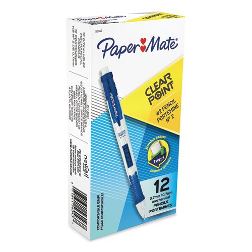 PAP56043 Paper Mate Clear Point Mechanical Pencil, Dozen