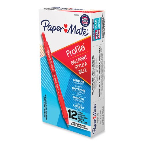 Paper Mate Profile Retractable Ballpoint Pen, Bold 1 mm, Blue Ink/Barrel