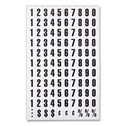 MasterVision® Interchangeable Magnetic Characters, Numbers, Black, 3/4 ...