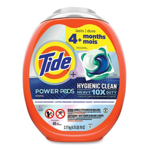 Tide® Hygienic Clean Heavy 10x Duty Power Pods, Original Scent, 76-oz ...