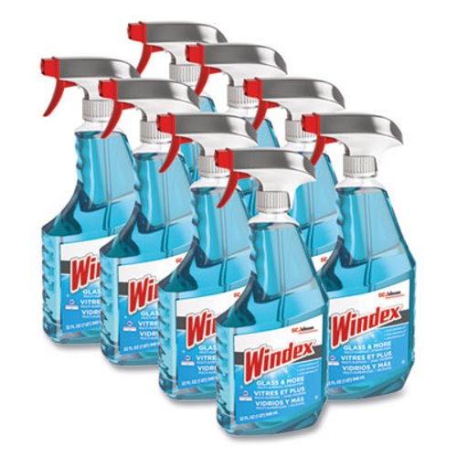 Windex® Glass & More w/Ammonia-D, 32-oz. Spray, 8 Bottles SJN322338