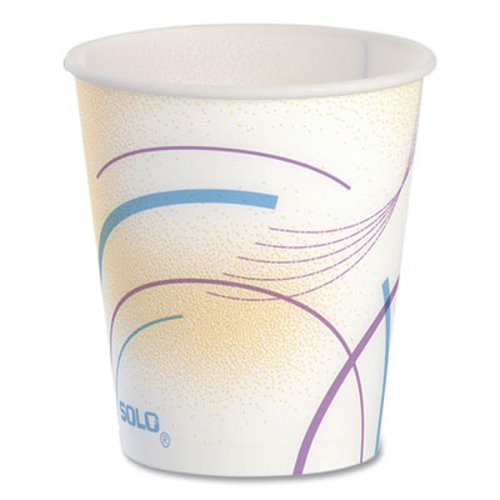 Solo Disposable Drinking Cup Multi-color Wax Coated Paper 7 oz