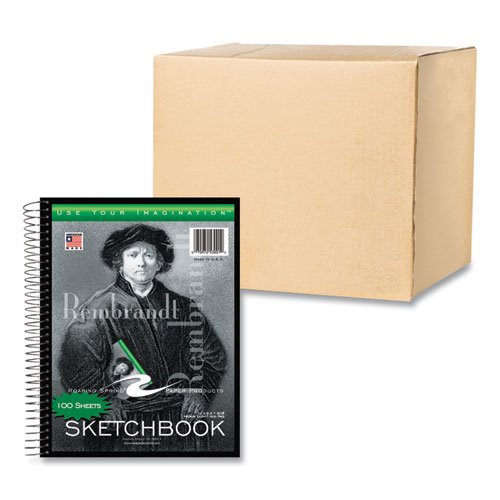 Roaring Spring Sketch Book, 60-lb Drawing Paper Stock, Rembrandt Photography Cover, (100) 11 x 8.5 Sheets,12/CT - ROA53101CS