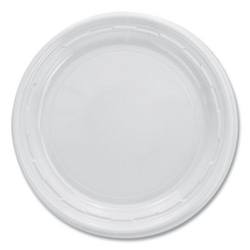 White Laminated Foam Plate (Microwavable) - 10.25 inch - 500 Qty