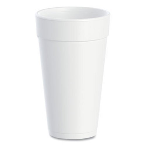 Dart Foam Drink Cups, 20 oz, White, 500/Carton