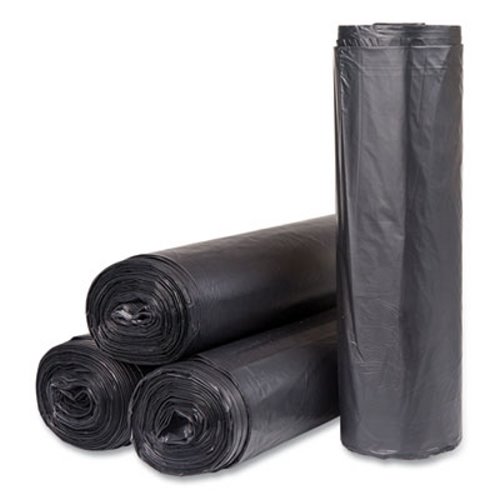 IBS Trash Can Liners, Black, 60 Gallon, 100 ct