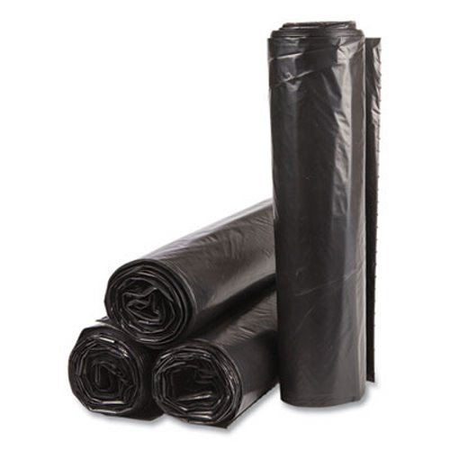 40-45 Gallon Trash Bags, (50 Bags W/Ties) Large Black Heavy Duty Garbage  Bags 