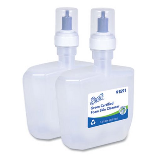 Kleenex® Green Certified Foam Skin Cleanser, 1200 mL, 2/Carton (KCC91591)