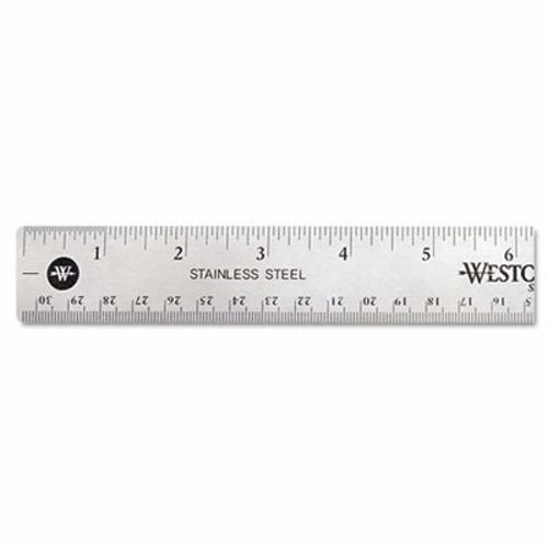 Westcott Stainless Steel 15 Office Ruler with Non-Slip Cork Base :  : Office Products