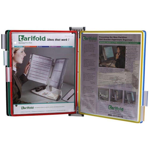 Tarifold Inc Wall Unit Reference Starter Set Five Wire-Reinforced Pockets 