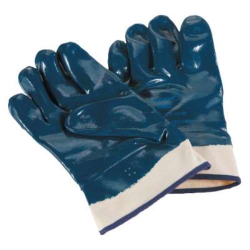 27-805 NITRILE COATED SAFETY GLOVES 10 (COTTON PAIR BLUE)