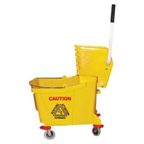 The Clean Store 26 qt. Capacity. Mop Bucket with Wringer, Yellow