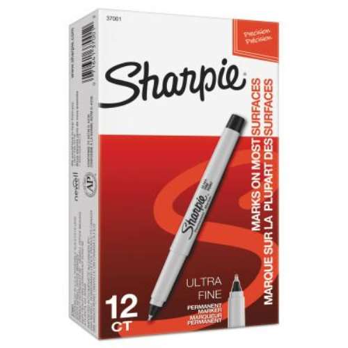 Sharpie® Ultra Fine Tip Permanent Marker, Red, Narrow, 652-37002