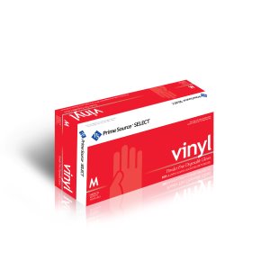Prime Source Select Clear Medium Disposable Vinyl Gloves, 1000 Gloves (75006270)