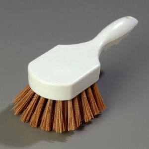 Carlisle Sparta Scrub Brush, Polyester Bristles, Tan, 12 Brushes (4054125)