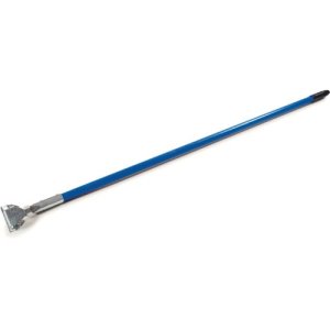 Carlisle Fiberglass Dust Mop Handle with Clip-On Connector 60" - Blue (362113EC14)