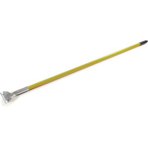 Carlisle Fiberglass Dust Mop Handle with Clip-On Connector 60" - Yellow (362113EC04)