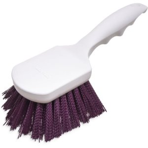 Carlisle Sparta Scrub Brush, Polyester Bristles, Purple, 12 Brushes (4054168)