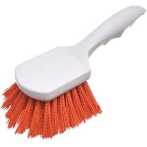Carlisle Sparta Scrub Brush, Polyester Bristles, Orange, 12 Brushes (4054124)
