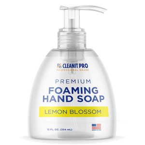 CLEANIT PRO 12 oz Pump Foam Hand Soap, Lemon Blossom, 6 Bottles (CISHSLB12OCT)
