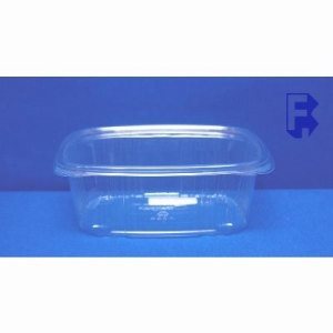 Genpak 32 oz. Clear Hinged Deli Container with High Dome Lid - 200/Case