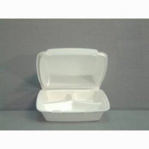 MM 3-Compartment Foam Hinged Lid Container by Hefty (125 ct.)