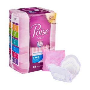 Poise Kimberly Clark Poise Moderate Bladder Control Pad, Regular Length ...