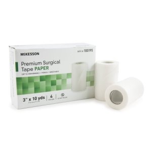 McKesson® 100195, McKesson® Medical Tape, Paper, White, 1/Each (944360_EA)