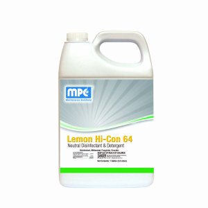 Lemon Hi-Con 64 Neutral Disinfectant and Detergent, 4 Gallons (L64-14MN)