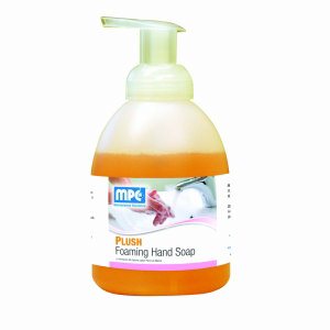 PLUSH Foaming Hand Soap, 16 oz. Sinktop Pump Bottles, 12 per case (PLU-16MN)