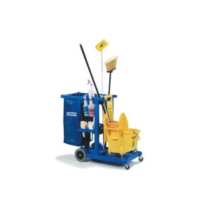 Janitor Cart, Commercial Grade Cleaning Cart