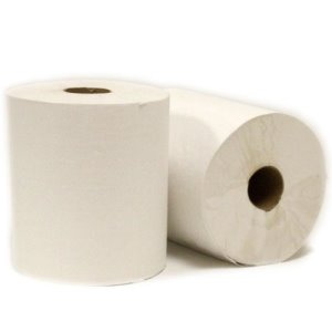 New Generation® Hardwound Roll Towels, White, 350-ft., 12 Rolls (NGWRT350)