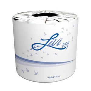 Livi VPG Embossed Standard 2-Ply Bath Tissue, 500/Roll, 80 Rolls (OAS21547)