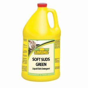Simoniz Soft Suds Green Liquid Dishwashing Detergent, 4 Gallons (G1376004)