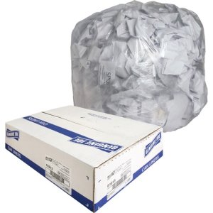 Genuine Joe 33 Gallon Clear Garbage Bags, 33x39, 0.6mil, 250 Bags (GJO01013)